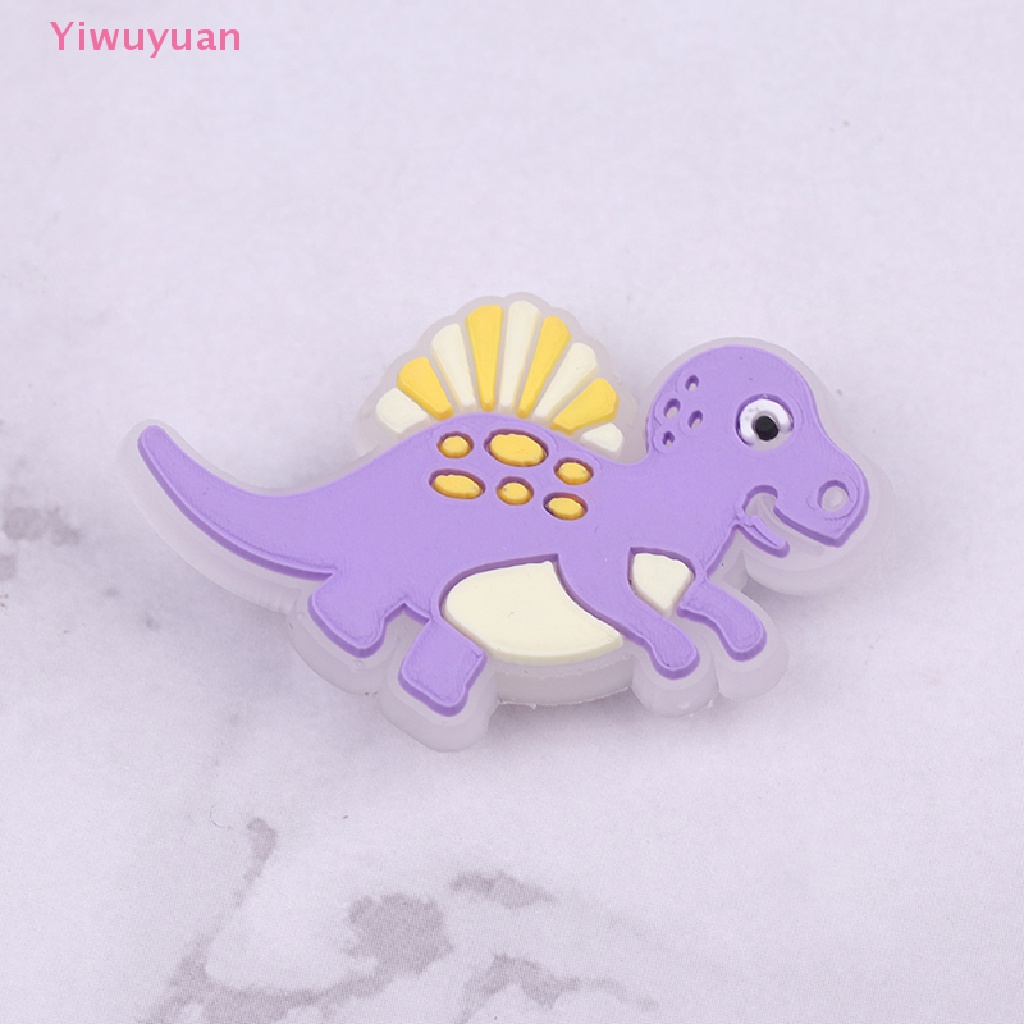 1 Phụ Kiện Trang Trí Giày Hình Khủng Long Phát Sáng Dễ Thương Mới