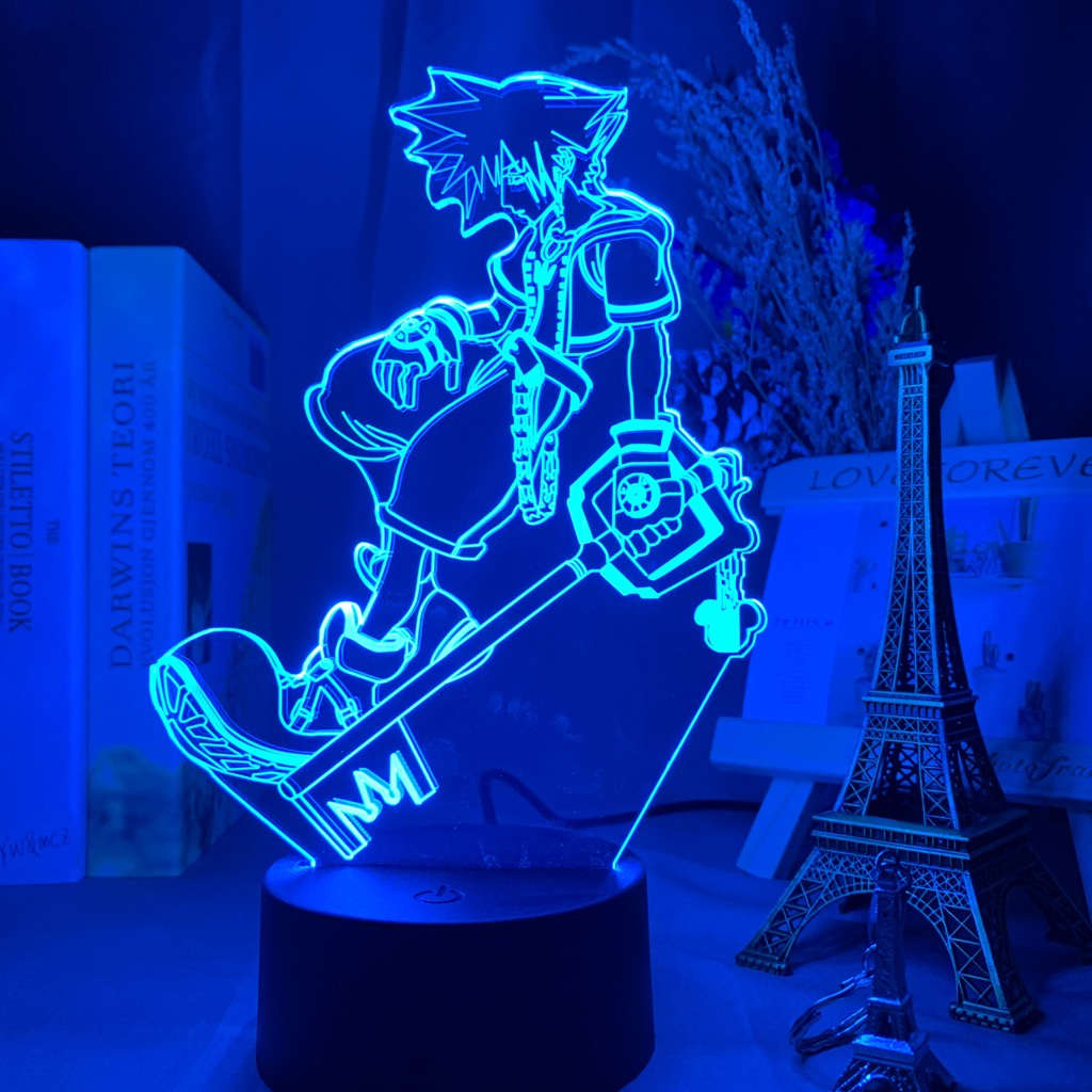 Đèn Ngủ Hình Lưỡi Dao Sora Keyblade Thay Đổi Màu Sắc Dành Cho Phòng Trẻ Em