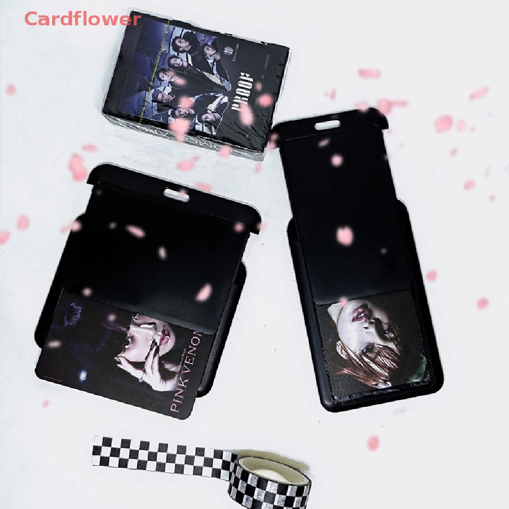 < Cardflower > Ví Đựng Thẻ Ảnh Nhóm Nhạc Kpop Black Series Mới Bảo Vệ Bảo Vệ Cho Văn Phòng Phẩm