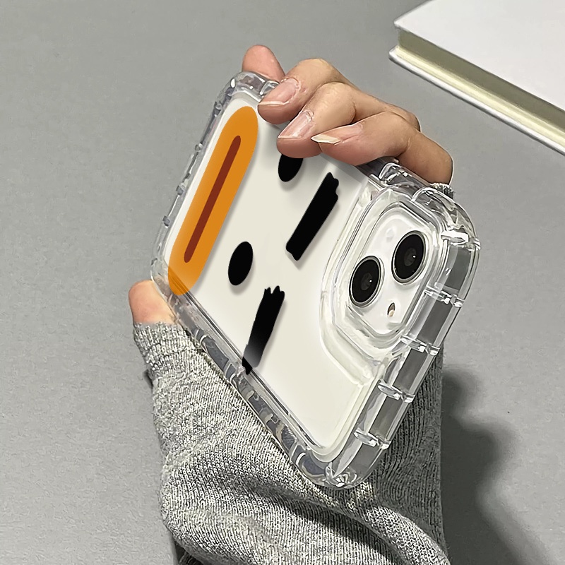 Ốp Điện Thoại Silicon TPU Mềm Trong Suốt In Hình Biểu Tượng Cảm Xúc Dễ Thương Cho IPhone 14 13 11 12 Pro XS Max X XR 7 + 8 Plus