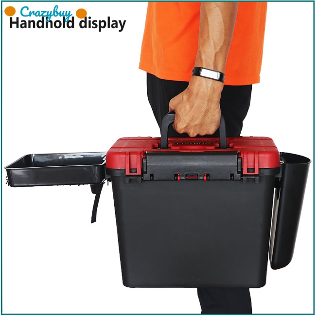 Cr Hộp Đựng Mồi Câu Cá Hai Tầng Sức Chứa Lớn Tiện Dụng