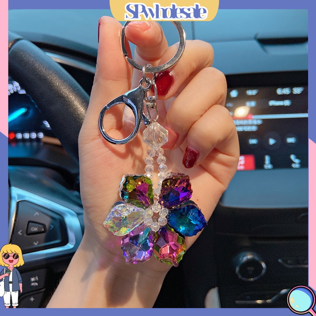 <SPwholesale> Giá Đỡ Chìa Khóa Hình Bông Tuyết Pha Lê Ba Chiều Trang Trí Xe Hơi Thân Thiện Với Môi Trường