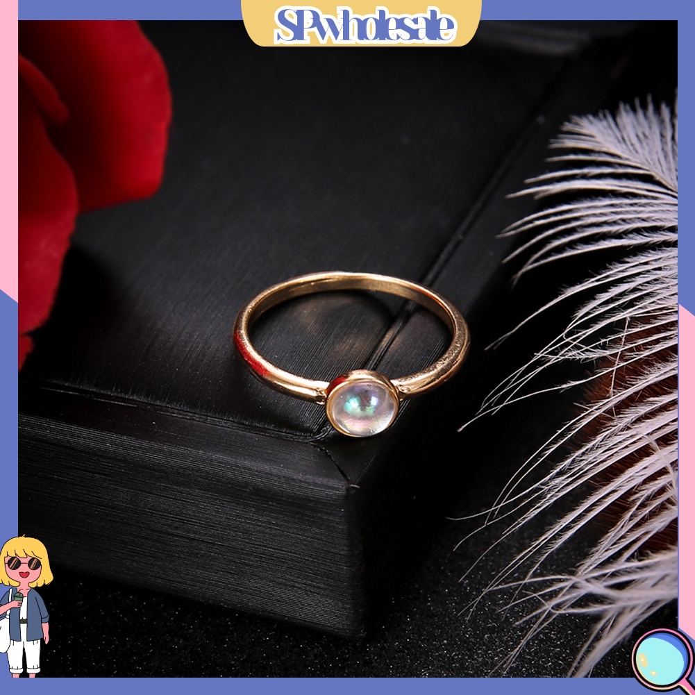 <SPwholesale> Nhẫn Mỏng Đính Ngọc Trai Giả Thanh Lịch Cho Nữ