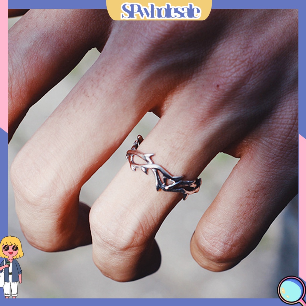 <SPwholesale> Nhẫn Đeo Ngón Tay Phong Cách Punk Hiphop Punk Cổ Điển Có Thể Điều Chỉnh Dành Cho Nam