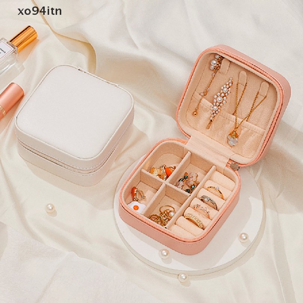 Hộp Da PU Mini Trưng Bày Trang Sức Nhẫn / Vòng cổ / Bông Tai Cho Nữ