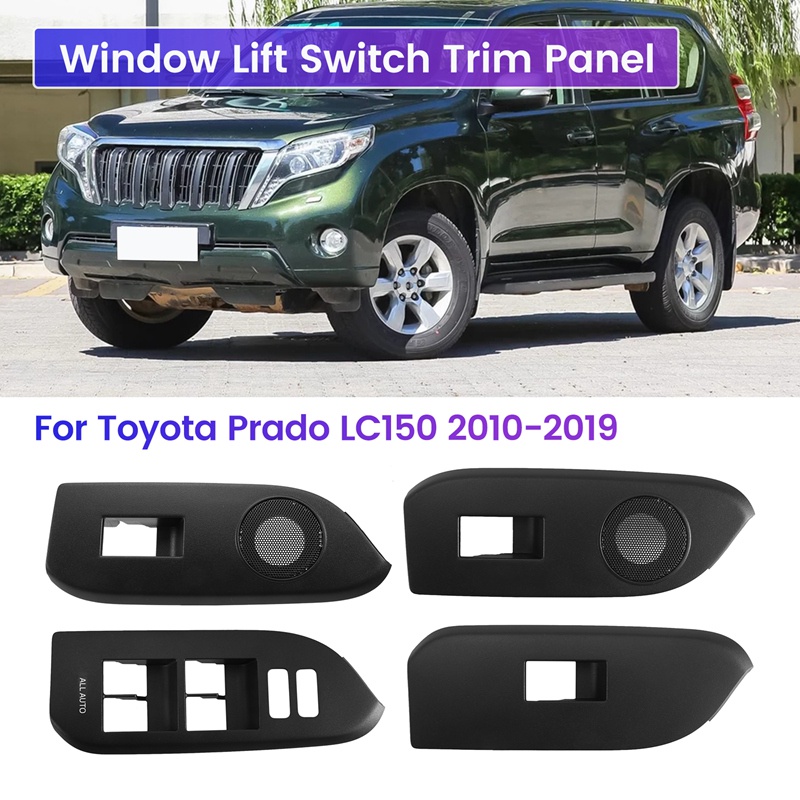 Khung Viền Bảng Điều Khiển Nâng Cửa Sổ Xe Hơi Toyota Prado LC150 2010-2019