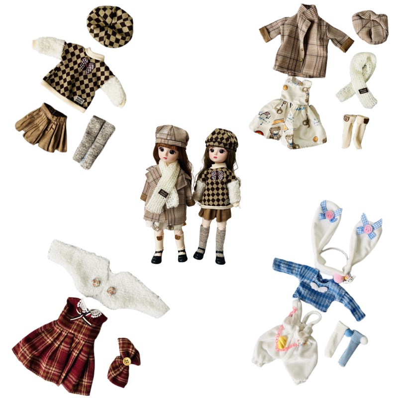 Đầm Đồ Chơi Búp Bê Thời Trang 30cm 1 / 6