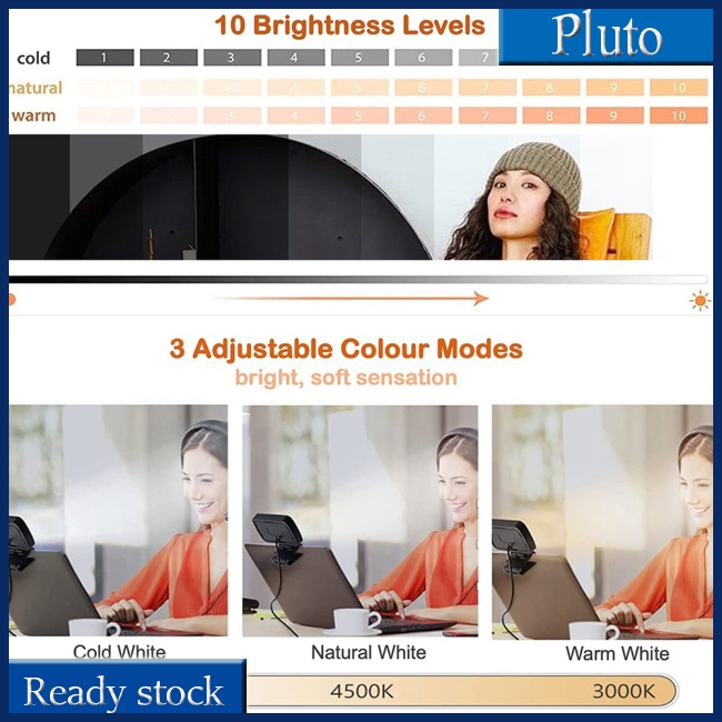 Mới Đèn Trợ Sáng Quay Video Trực Tuyến Di Động Có Thể Điều Chỉnh Cho Notebook