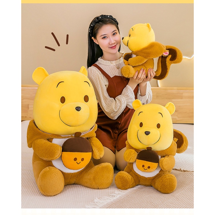 Gấu Pooh Nhồi Bông Thiết Kế Dễ Thương Xinh Xắn
