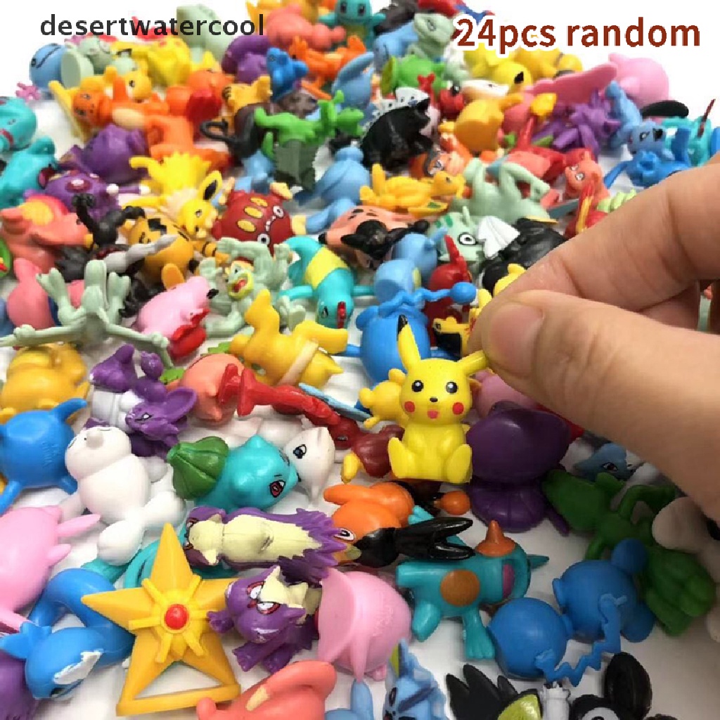 Set 24 Mô Hình Đồ Chơi Nhân Vật Hoạt Hình Pokemon 2.5-3cm