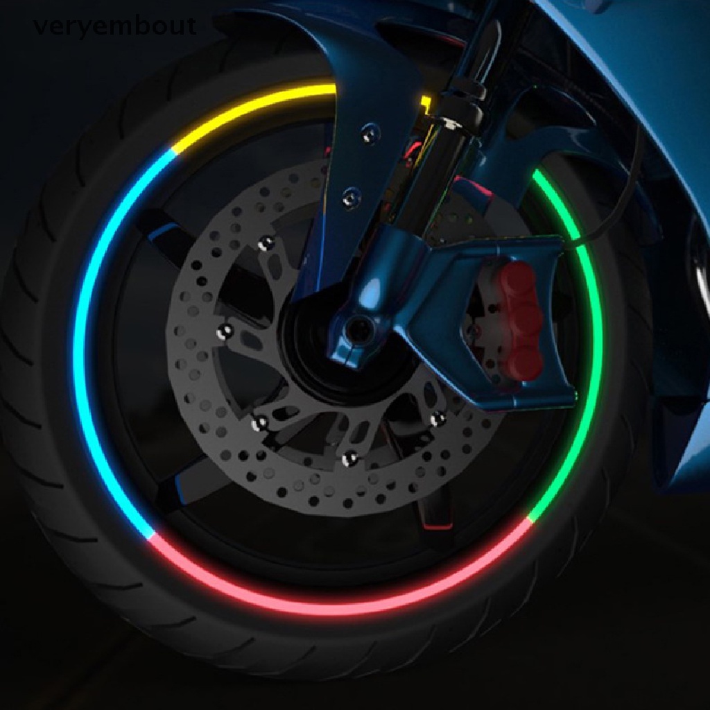 Miếng Dán Phản Quang Trang Trí Bánh Xe Mô Tô 18 Inch