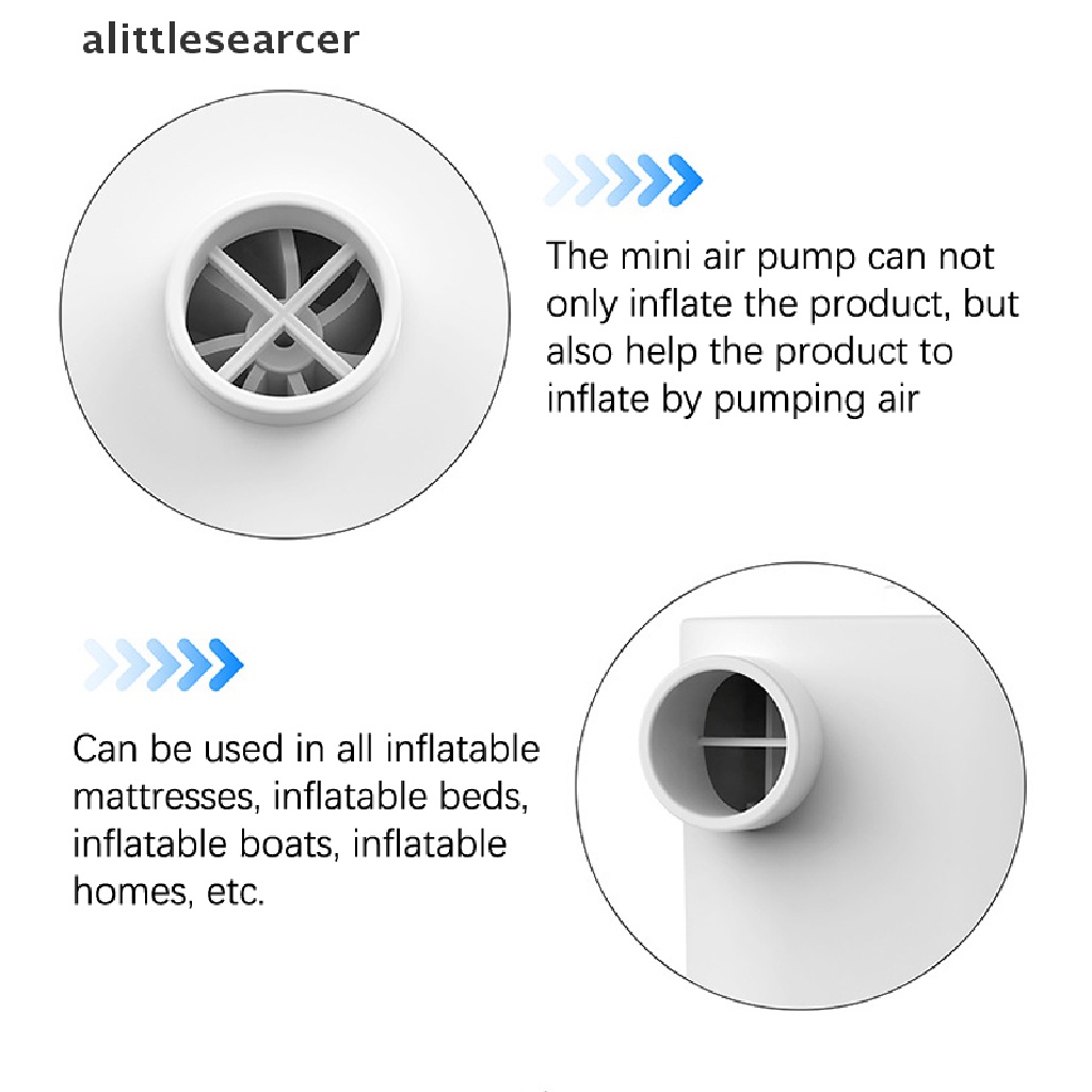 Ống Bơm Hơi Nhỏ Gọn Có Thể Sạc Lại Tiện Dụng Khi Đi Cắm Trại