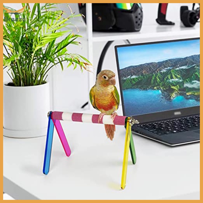 Giá Đỡ Huấn Luyện Vẹt Nhiều Màu Sắc Tiện Dụng