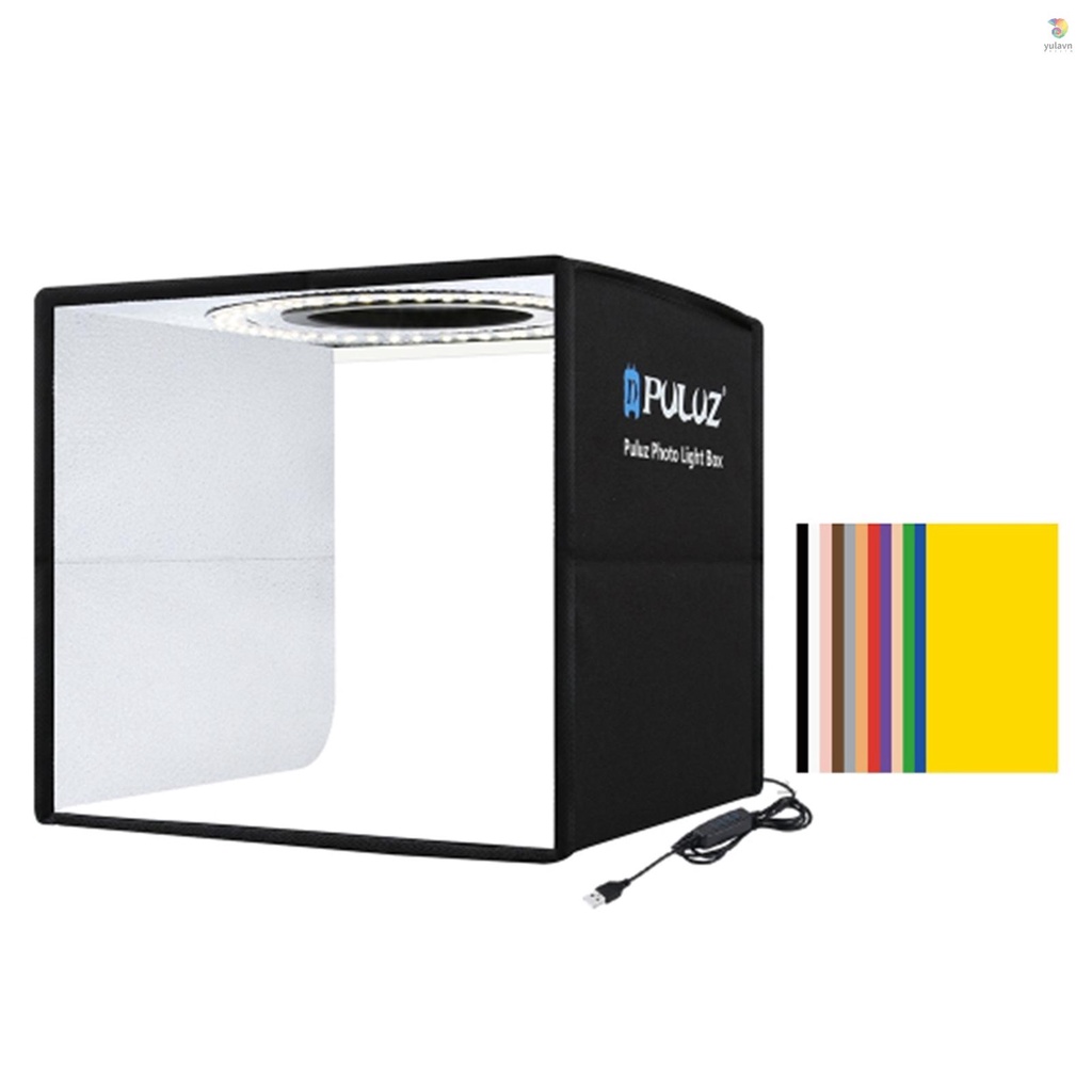 Vòng Đèn Chụp Ảnh PULUZ 250mm 3 Chế Độ Sáng 10 Mức Độ Điều Khiển USB Với 6 Màu Tùy Chọn