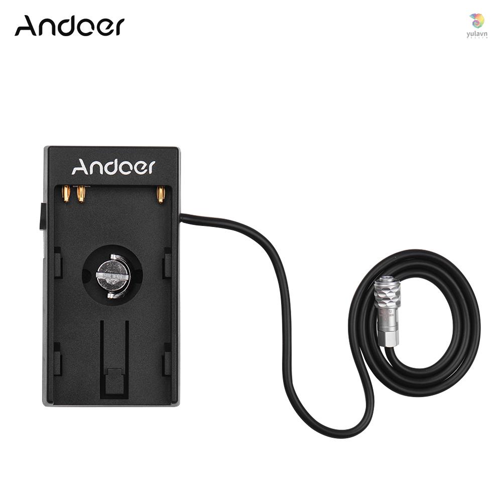 Tấm Chuyển Đổi Nguồn Pin Andoer Với Ốc Vít 1 / 4 Inch Cho Pin Blackmagic Cinema BMPCC 4K BP-U30 U60 U90 BP-U