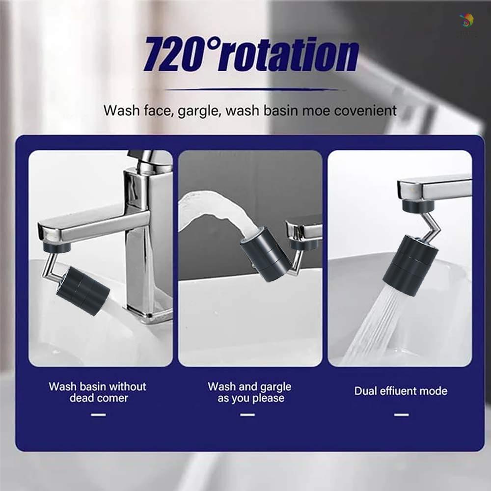 Đầu Vòi Sục Khí yula 7200 Chất Lượng Cao°Đầu Lọc Tiết Kiệm Nước Chống Rỉ Thiết Kế Hai Vòng Tròn Thông Dụng Cho Nhà Tắm