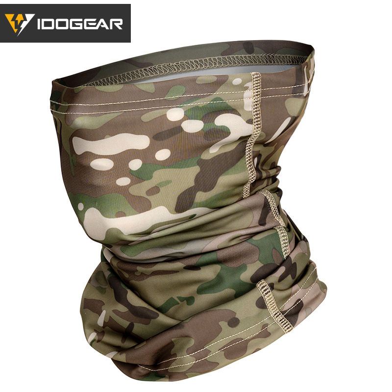 IDOGEAR Khăn Rằn Ri Che Mặt Chống Nắng Đa Chức Năng Dùng Khi Đi Xe Đạp Thể Thao Ngoài Trời