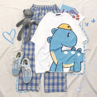 set áo thun + quần caro siêu hot mẫu mới về