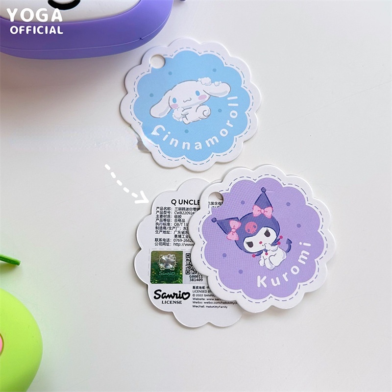 Ví Đựng Tiền Xu Bằng Silicon Hình Sanrio Kuromi My Melody Hello Kitty Dễ Thương Kèm Móc Khóa Cho Bé