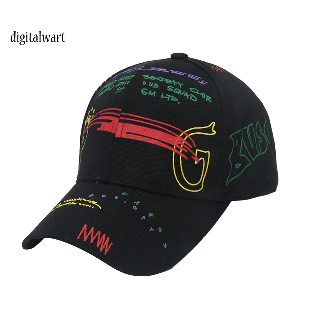 Kỹ Thuật Số| Mũ Lưỡi Trai Thể Thao Chống Nắng Vành Rộng Thoáng Khí In Họa Tiết Graffiti Có Thể Điều Chỉnh Cho Nam Và Nữ