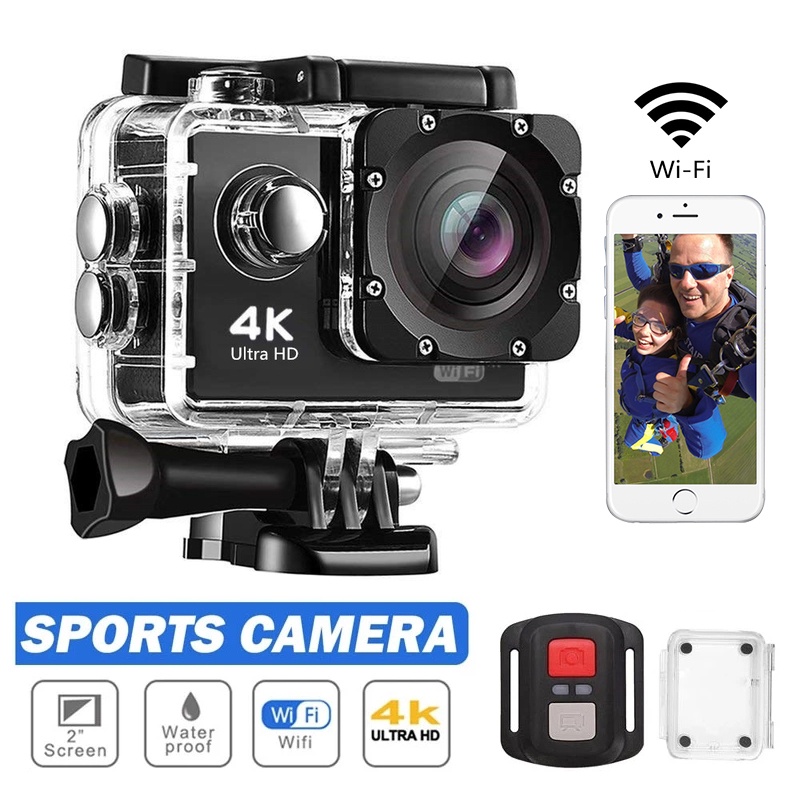 AUBESS Camera Hành Trình 4K 30PFS 4x Kỹ Thuật Số 170D Kết Nối WIFI Không Thấm Nước Cho Xe Máy