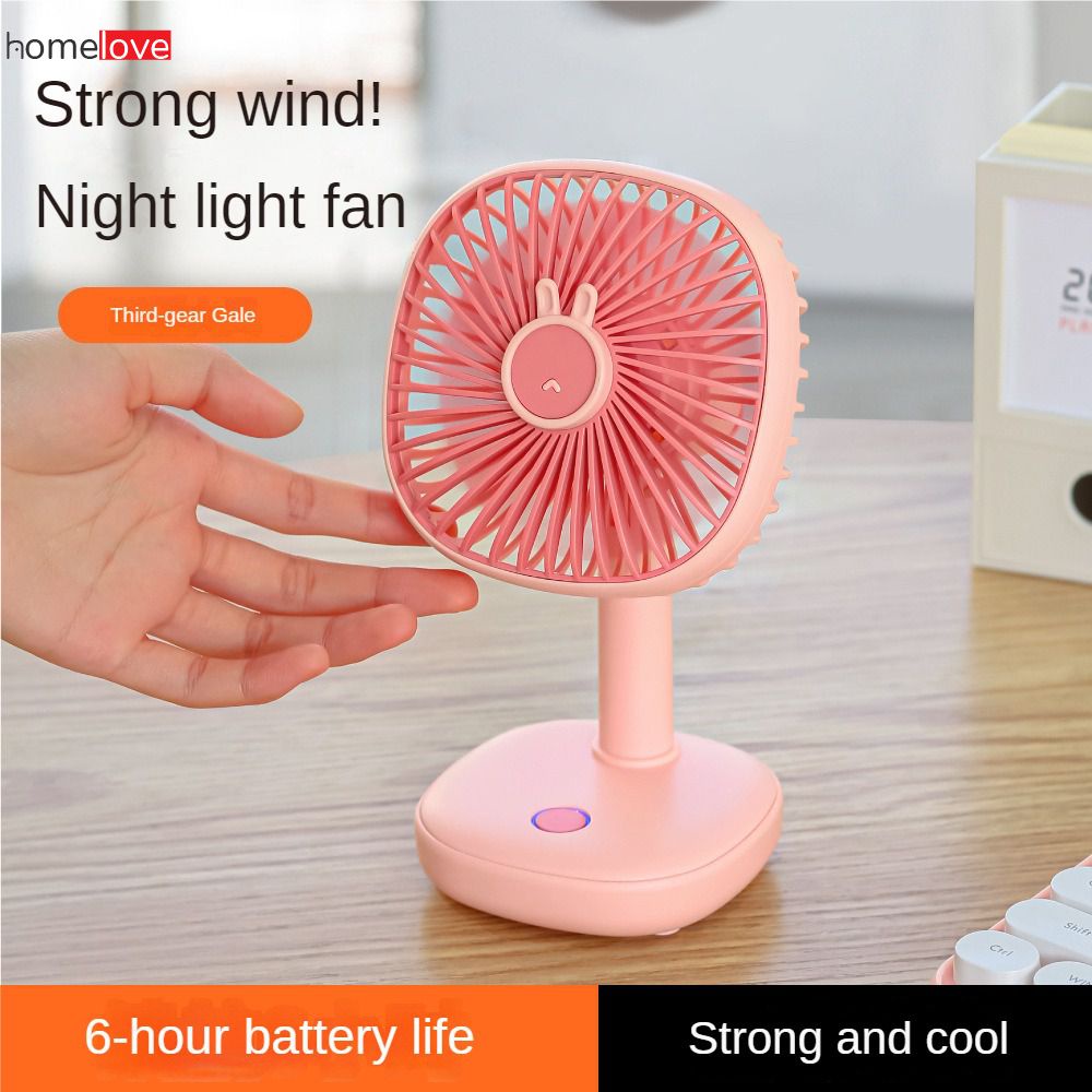Quạt Để Bàn Mới Quạt Nhỏ Để Bàn Văn Phòng Ký Túc Xá Sinh Viên Sạc Usb Quạt Đèn Ngủ Mini Cầm Tay Máy Làm Mát Di Động Không Dây Tiện Dụng Homelove
