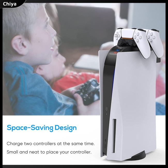 Bộ Sạc Nhanh Cho Tay Cầm Chơi Game Ps5 Có Đèn Led Hiển Thị