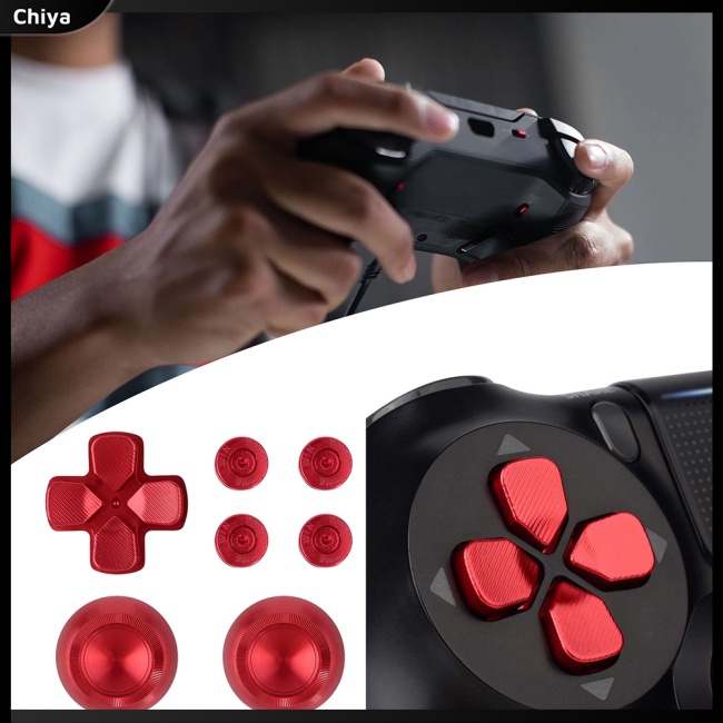 Bộ Nút Bấm Thay Thế Bằng Hợp Kim Nhôm Cho Tay Cầm Chơi Game Ps5