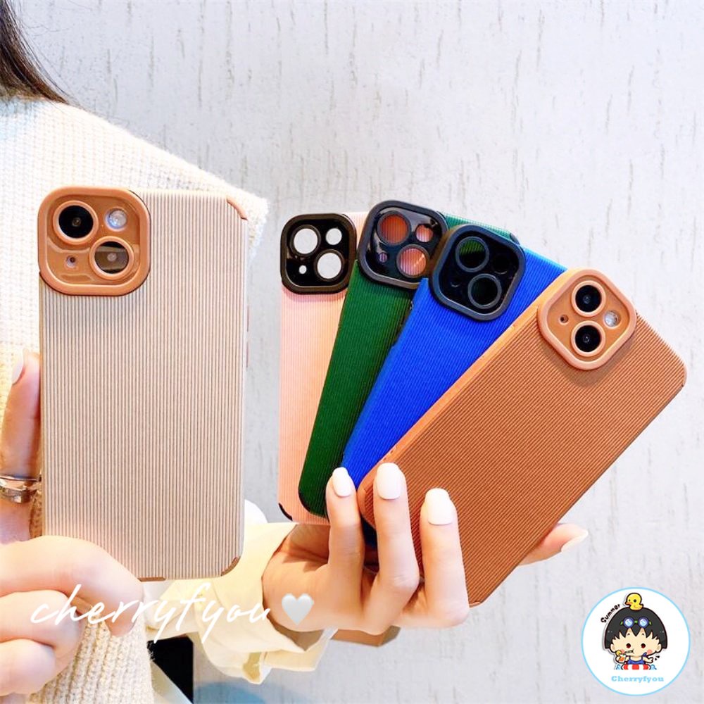 Ốp Điện Thoại IMD Mềm Chống Rơi Màu Trơn Đơn Giản Cho IPhone 14 13 12 11 Pro Max X XR 8 7 Plus