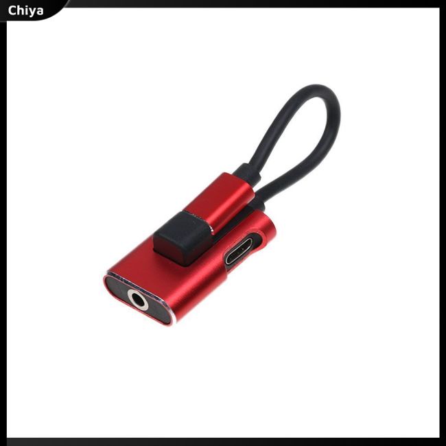 Giắc Chuyển Đổi 2 Trong 1 Usb Type C Sang Cổng Âm Thanh Aux 3.5mm Di Động Tiện Dụng