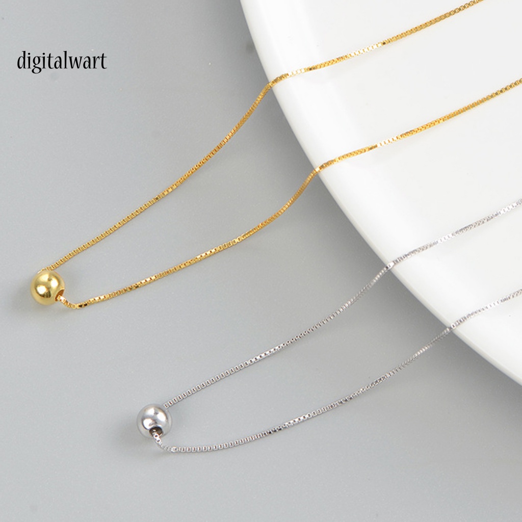 Kỹ Thuật Số| Vòng cổ Sợi Xích Ngắn Đính Hạt Đậu Thời Trang Cho Nữ