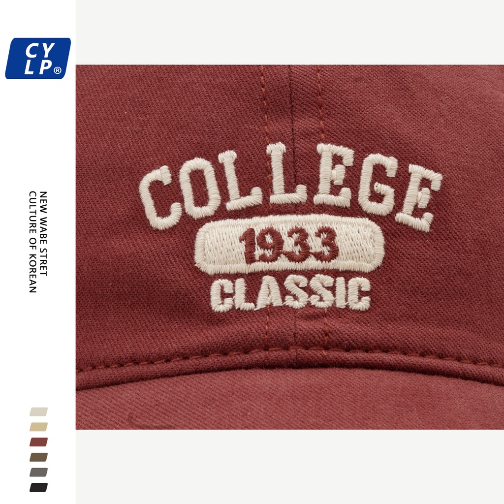 Mũ Lưỡi Trai Thêu Chữ Dongdaemun Phong Cách Đường Phố Hàn Quốc Cá Tính