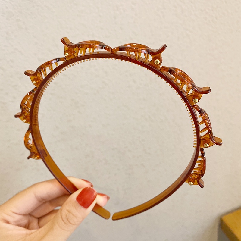 Băng Đô Cài Tóc Dạng Thắt Bím Dễ Thương Cho Bé Gái