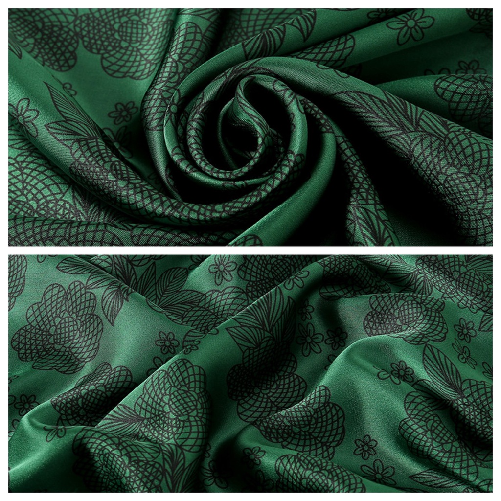 Khăn Satin 180 * 90CM Họa Tiết Da Báo Thời Trang Âu Mỹ