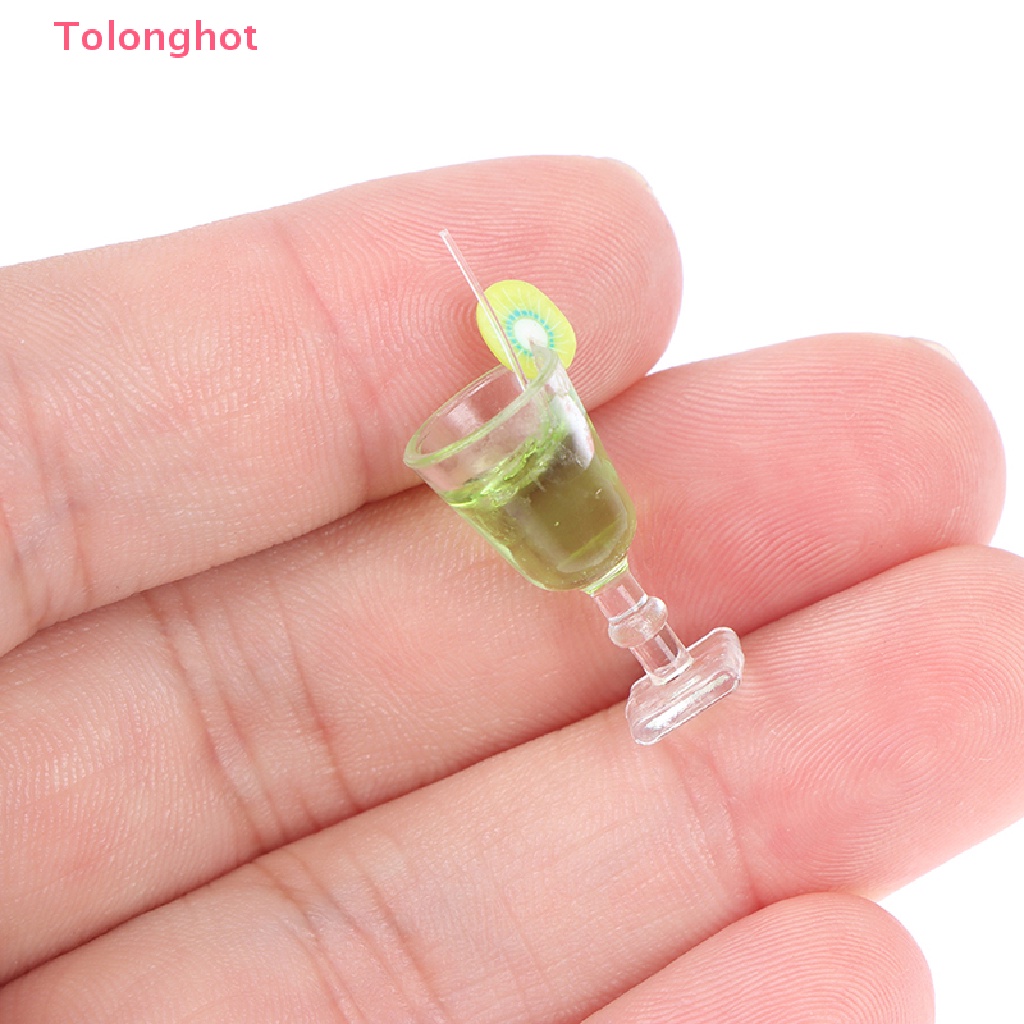 Set 2 Bình Đựng Nước Uống Trái Cây Tỉ Lệ 1 / 6 Trang Trí Nhà Búp Bê