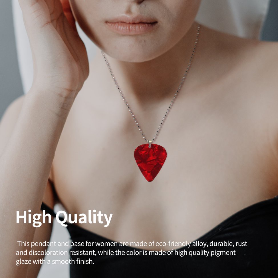 Necklace Guitar Pick Shaped Creative Fashionable Movie Pendant Necklaces