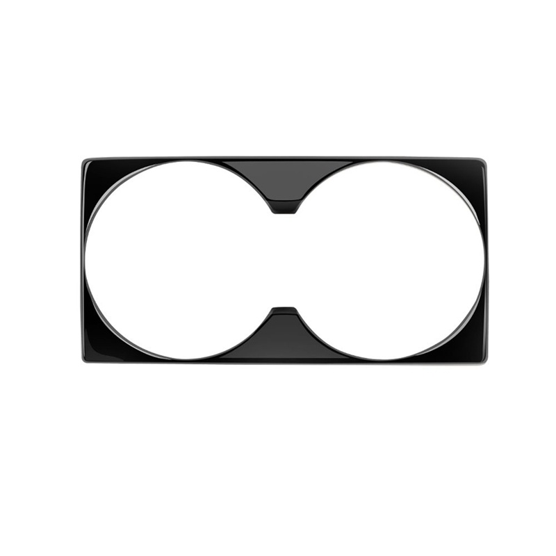 1 Miếng Dán Trang Trí Khay Đựng Cốc Nước Màu Đen Sáng Cho Xe Hơi Mitsubishi Outlander 2022 2023