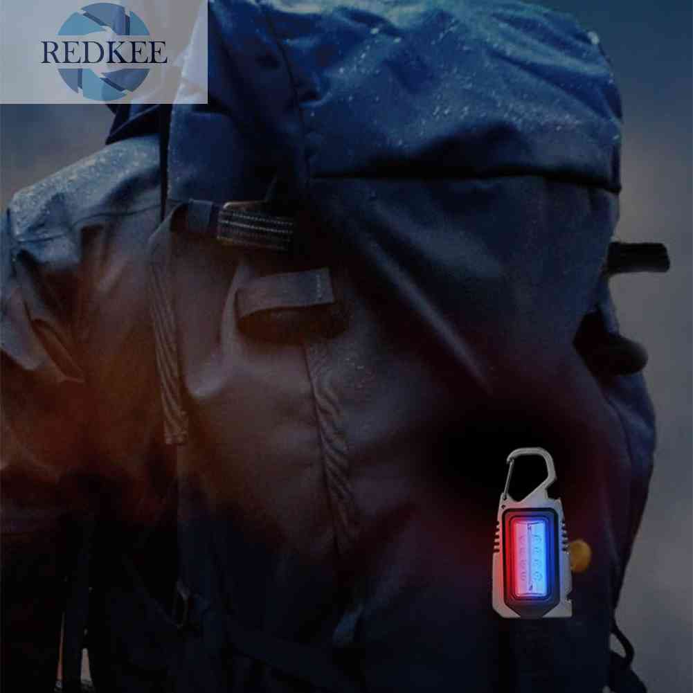 Móc Khóa Đèn Pin LED COB 500lm Chống Nước