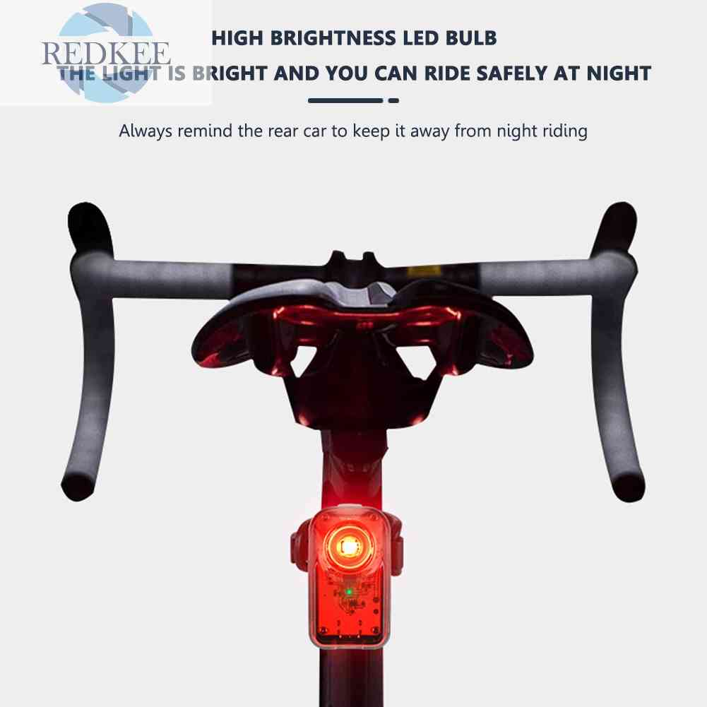 Đèn LED Cảnh Báo Gắn Đuôi Xe Đạp Sạc USB Loại C