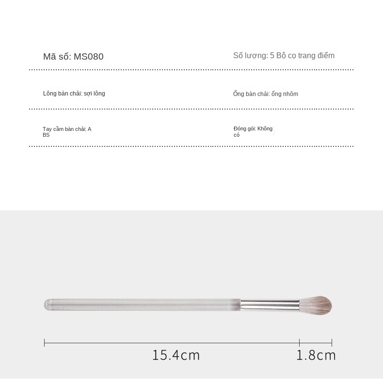 Set 7 Cọ Trang Điểm Chuyên Nghiệp Chất Lượng Cao