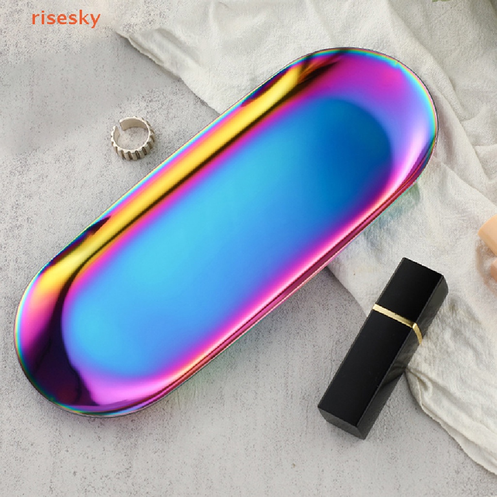 Khay Đựng Trái Cây / Bánh Kẹo / Thức Ăn Tráng Miệng Bằng Thép Không Gỉ Màu Vàng Kim