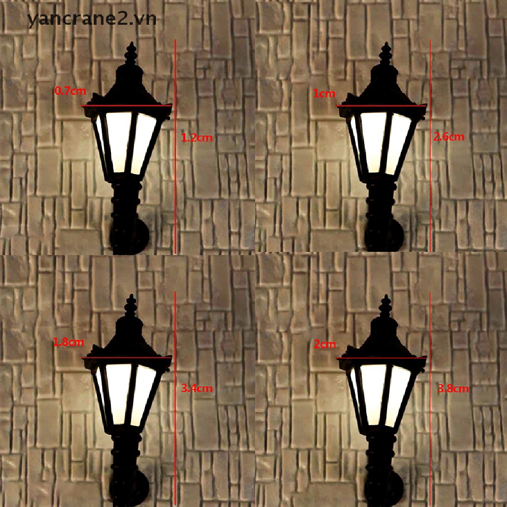 Đèn Gắn Tường Mini Màu Đen Dùng Trang Trí Nhà Búp Bê yancrane2.vn