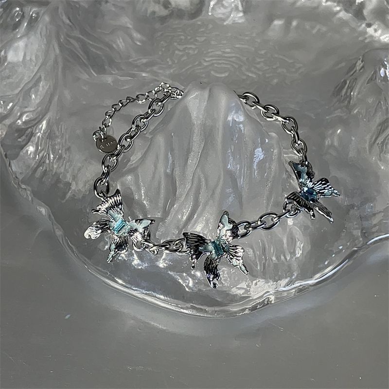 Vòng Tay Hình Bướm Đính Đá zircon Phong Cách Hàn Quốc Sang Trọng Cho Nữ