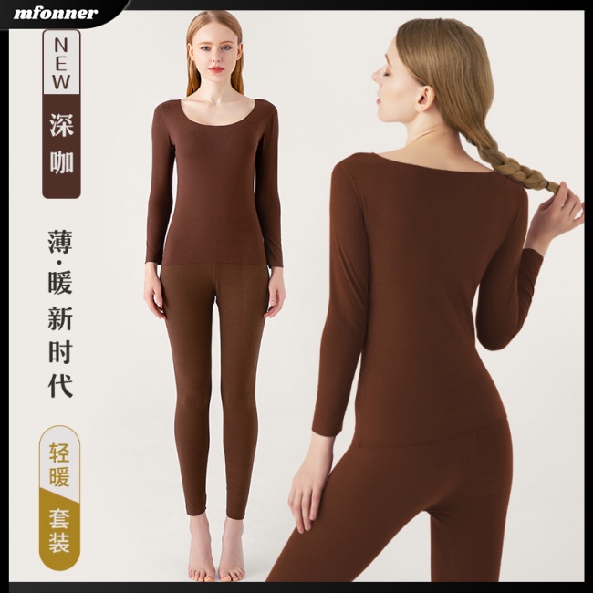 Set Đồ Lót 2 Món Giữ Nhiệt Màu Sắc Đơn Giản Cho Nữ