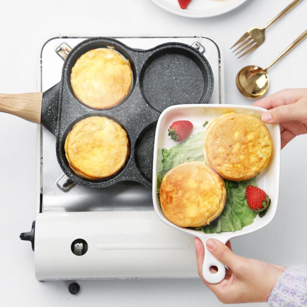 Chảo Chiên Trứng 4 Lỗ Chống Dính Đa Năng Hình Vuông