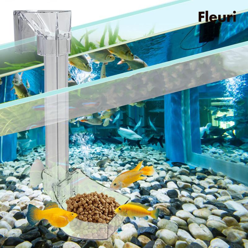 Ống Cho Cá Ăn Bằng Acrylic Trong Suốt Dài 21cm Tiện Dụng