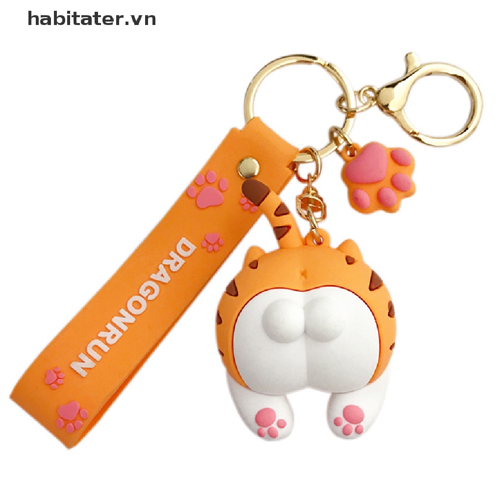 Móc Khóa Hình Mông Mèo Dễ Thương