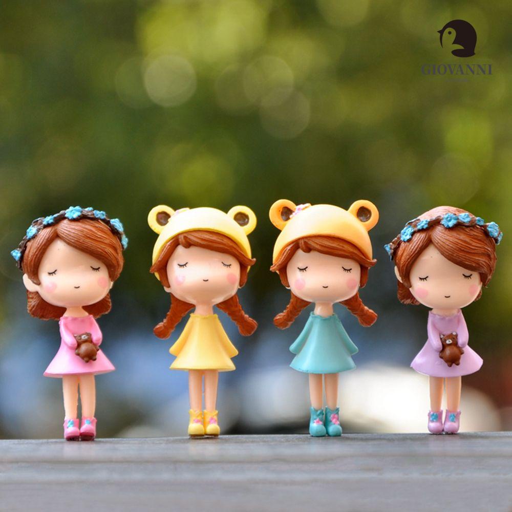 Giovanni Mô Hình Tượng Cô Gái Nhỏ Bằng PVC Thủ Công Sáng Tạo Trang Trí Tiểu Cảnh