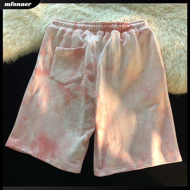 Quần Short Thể Thao Họa Tiết Màu Nhuộm Thời Trang Cho Nam Và Nữ