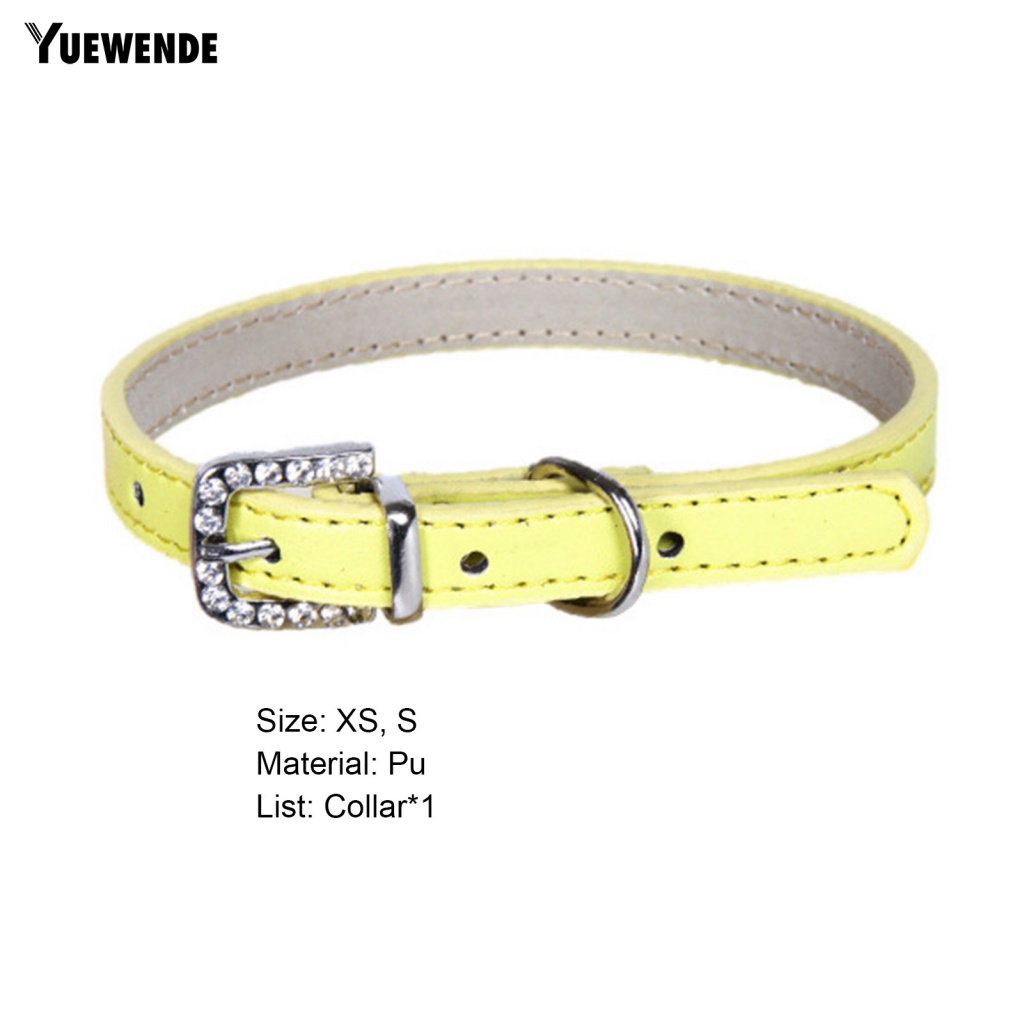 Vòng Cổ Giả Da Màu Trơn Dắt Thú Cưng Đi Dạo Màu Sắc